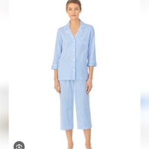 Ralph Lauren Blue Striped Pajama Set